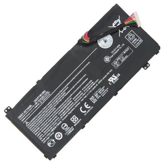 Аккумулятор для ноутбука Rocknparts для Acer Aspire VN7-571G, VN7-571, VN7-591, VN7-591G, VN7-791, VN7-791G, 11.4V, 51Wh