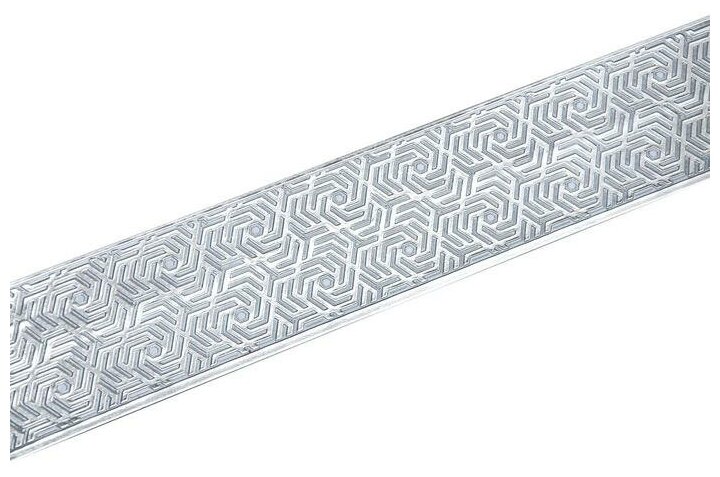 Декоративная планка Арабеска, длина 600 см, ширина 7 см, цвет серебро/белый Магеллан 7376826 . - фотография № 1
