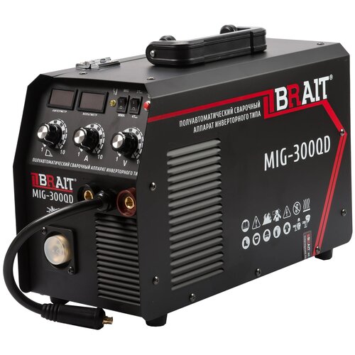 Сварочный аппарат инверторного типа BRAIT MIG-300QD, MMA, MIG/MAG сварочный аппарат инверторного типа brait mig 200e mma mig mag