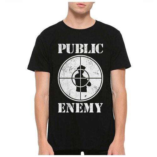 Футболка Dream Shirts Public Enemy Мужская черная 2XL черный  