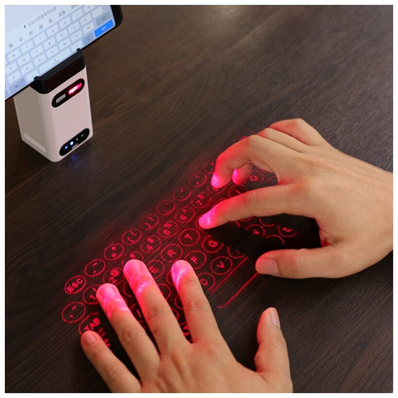 Беспроводная клавиатура LEING Bluetooth для Iphone ноутбука с функцией мыши лазерная