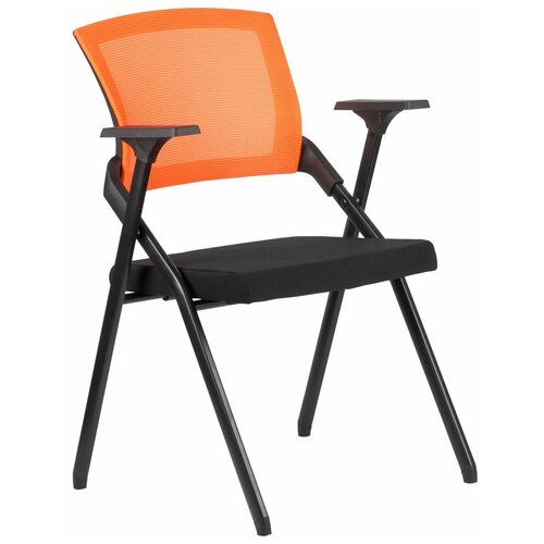 фото Кресло компьютерное стул складной riva m2001 ткань сетка оранжевый
