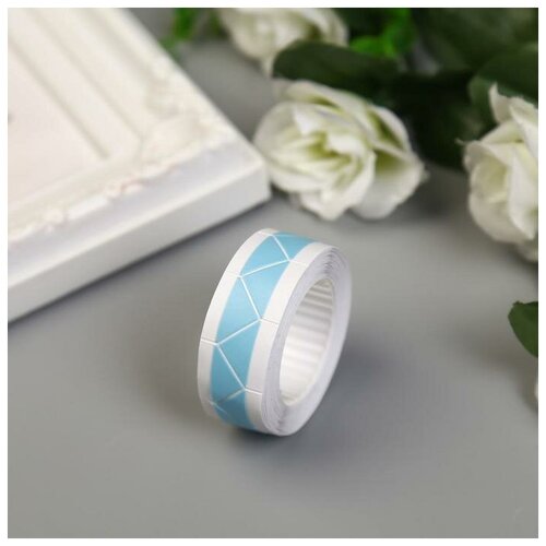 фото Набор уголков с кармашком для фотографий 250 уголков "голубые" 2мх1,03 см mikimarket