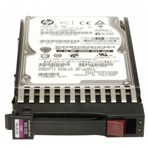 Жесткий диск HPE 300GB 2.5 SFF SAS 10K 6G HotPlug DP (507284-001)