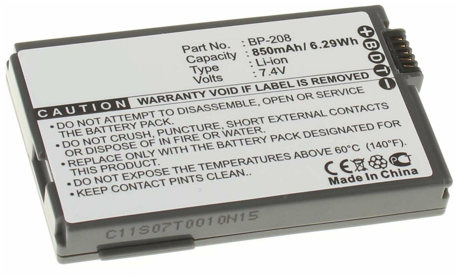 Аккумулятор iBatt iB-U1-F108 850mAh для Canon DC100, MVX450, DC95, DC210, MVX4i, MVX460, DC211, FVM300, DC10, DC19, DC20, DC200, DC201, DC21, DC22, DC220, DC230, DC40, DC50, DC51, Elura 100, LEGRIA HR10,