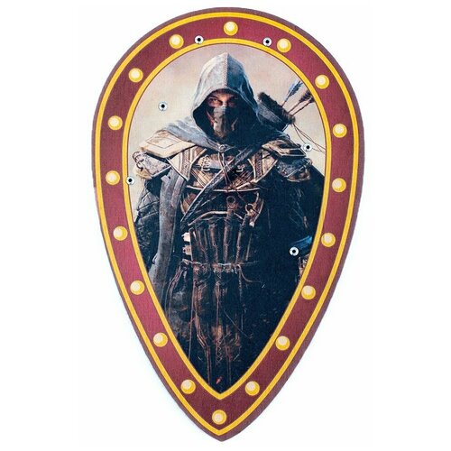 фото Деревянный щит для детей без меча игрушечное оружие средневековая крепость wood