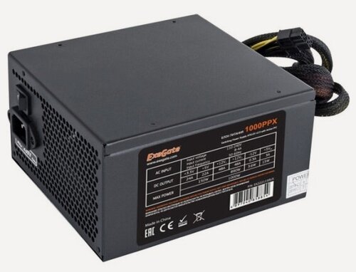 Изображение товара Блок питания Exegate 1000PPX 1000W ATX RTL (EX222115RUS)