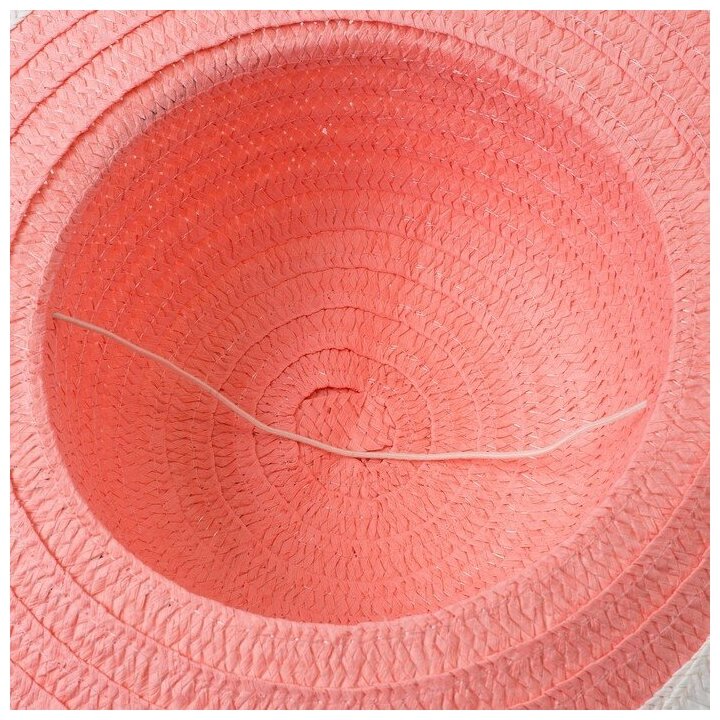 MINAKU Шляпа для девочки MINAKU "Куколка", размер 50, цвет розовый