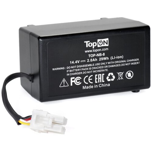 фото Аккумулятор для робота-пылесоса samsung navibot sr10f71ub, sr8950. 14.4v 2000mah li-ion. pn: dj43-00006b topon