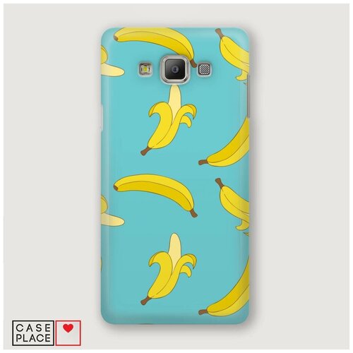 фото Чехол пластиковый samsung galaxy a3 бананы на голубом фоне case place