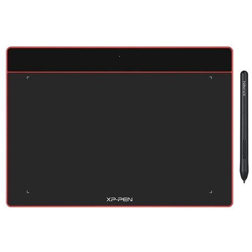 графический планшет xp pen deco lw pink it1060b pk Графический планшет XPPen Deco Fun L карминно-красный