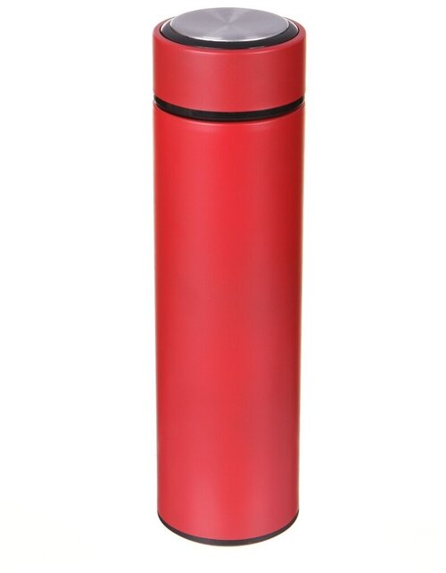 Термос PERFEO для напитков с ситечком, объем 0,45 л, красный (PF_C3720)