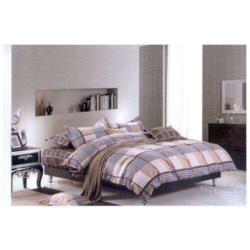 Комплект постельного белья Сатин 204 JD AB 1,5-сп. (МарТекс)