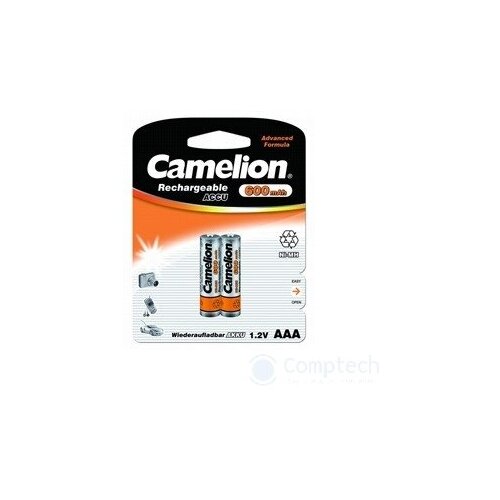 Camelion AAA- 600mAh Ni-Mh BL-2 (NH-AAA600BP2 аккумулятор 1.2В) (2 шт. в уп-ке) аккумулятор aaa camelion 1 2v 600mah ni mh bl 2 nh aaa600bp2 2 штуки 2695