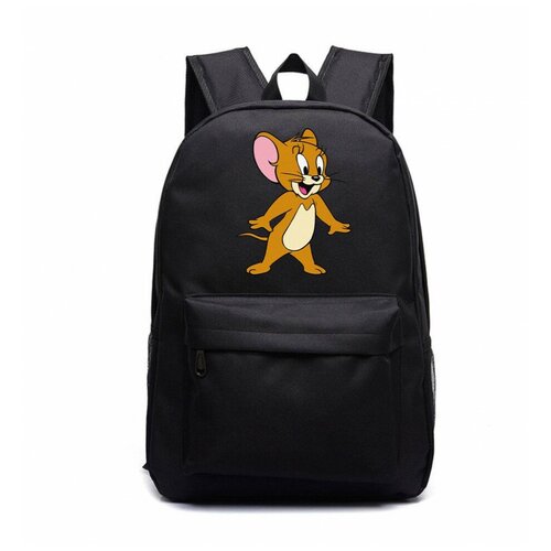 Рюкзак Мышонок Джерри (Tom and Jerry) черный №1 рюкзак том и джерри tom and jerry черный с usb портом 4