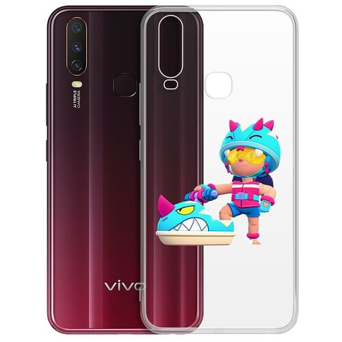 фото Чехол-накладка clear case brawl stars-аквабайкер джеки для vivo y11/y12/y17 krutoff group