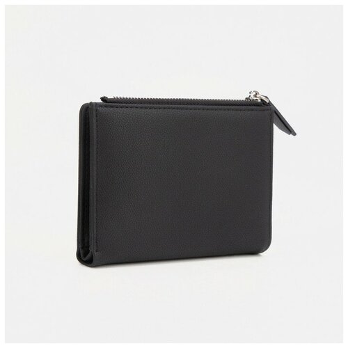 фото Кошелёк, отдел на кнопке, цвет чёрный нет бренда