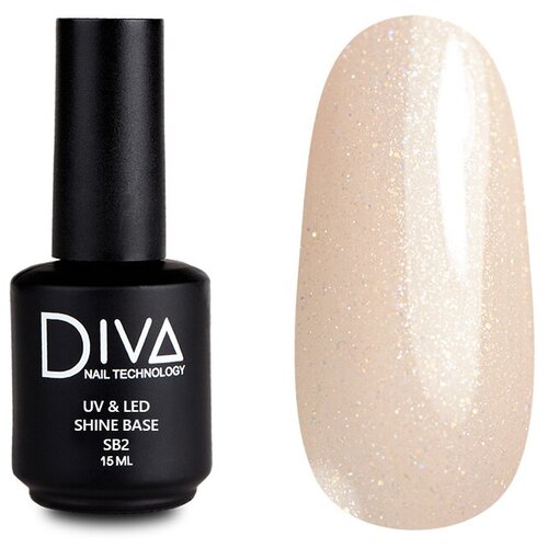 Diva Nail Technology Базовое покрытие Shine Base, 2, 15 мл набор diva nail technology matte top 15 мл 2 шт