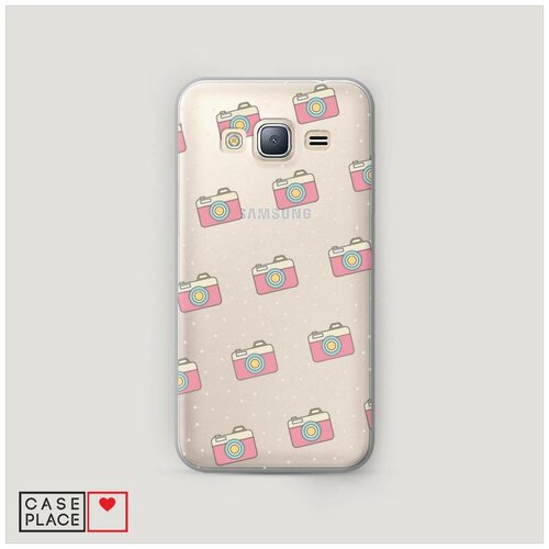 фото Чехол пластиковый samsung galaxy j3 2016 фотоаппарат фон case place