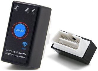 Автосканер диагностический ELM327 OBD2 WiFi версия 1.5 с кнопкой для IOS, Android, Windows