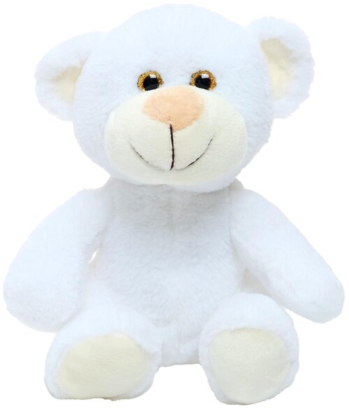 Мягкая игрушка UNAKY Soft toy Медвежонок Сильвестр, 20 см, белый