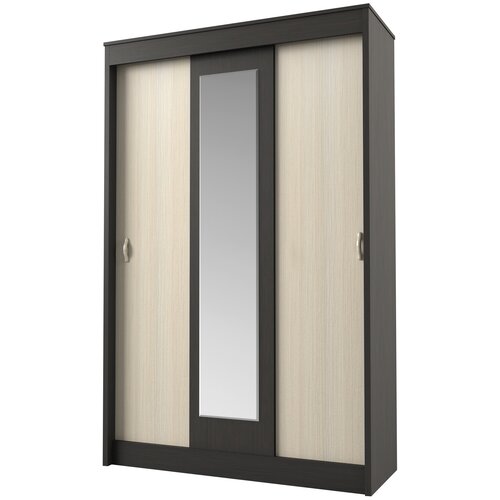 Шкаф-купе Бася. цвет венге-беленый дуб. Габариты (ШхГхВ) 1300x500x2020 мм