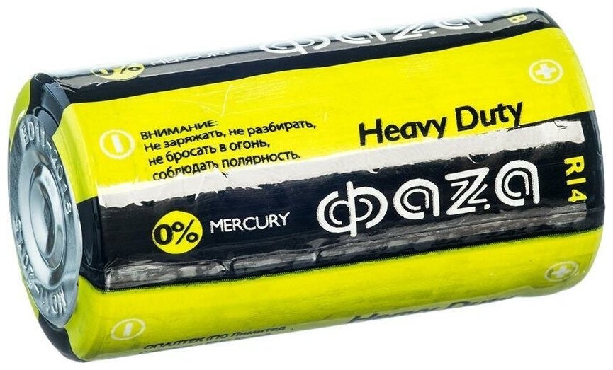 Батарейка ФАZА Heavy Duty R14HD С (комплект из 8 шт.)