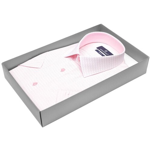 фото Рубашка poggino 7001-45 цвет розовый размер 48 ru / m (39-40 cm