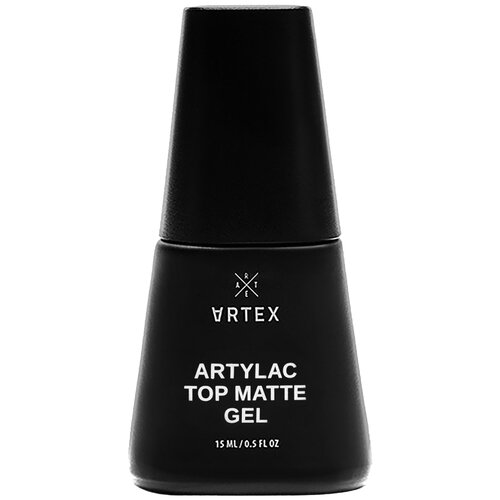 ARTEX Верхнее покрытие Artylac Top Matte Gel, бесцветный, 15 мл artex топ для гель лака artylac polar night 277 5г