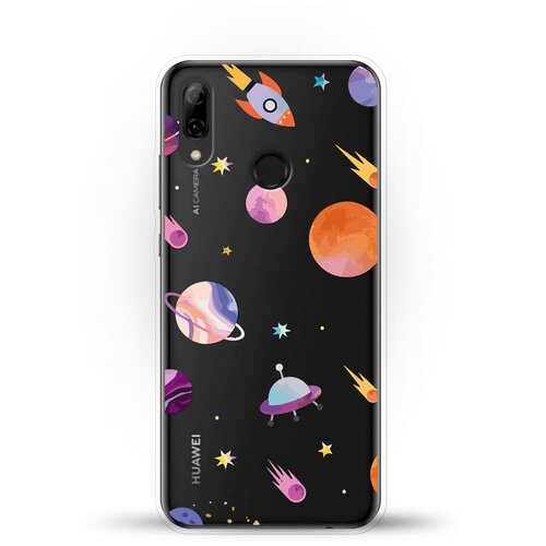 фото Силиконовый чехол узор из планет на huawei p smart (2019) andy & paul
