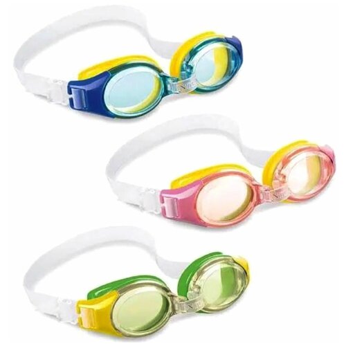 Очки для плавания Junior Goggles 3-8 лет. 3 цвета