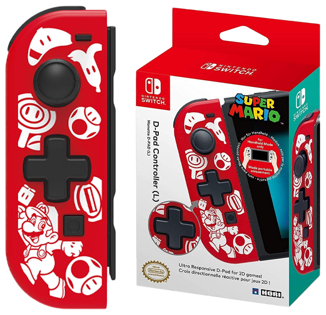 Геймпад HORI D-PAD Controller for Nintendo Switch (L), (Super Mario) (NSW-151U)