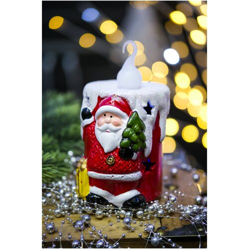 Свеча с изображением Дед мороза, арт. 9918223, santa