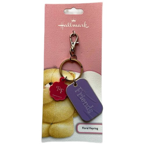 Брелок Hallmark, металл, фиолетовый, розовый