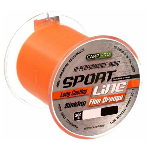 фото Леска carp pro sport line fluo orange 300м 0.235мм