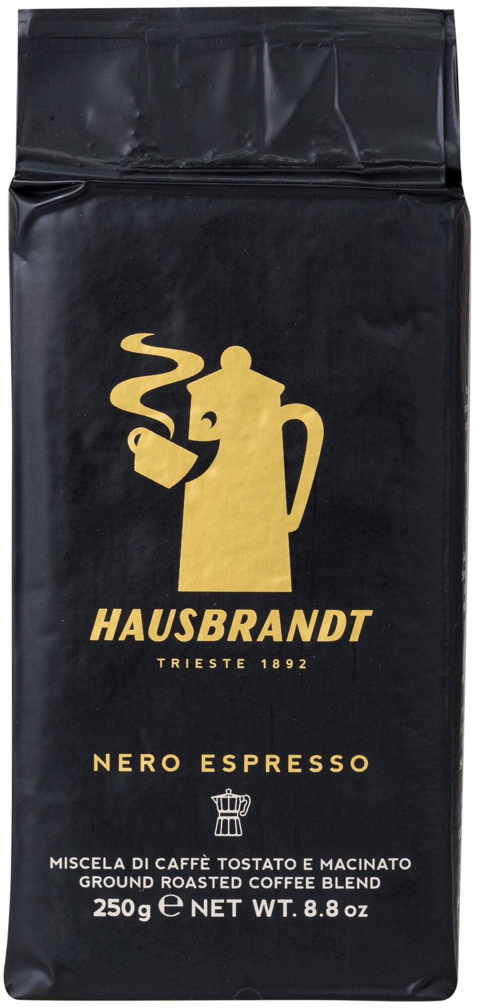 Кофе молотый Hausbrandt Nero Espresso (Неро Эспрессо), в/у, 4x250г - фотография № 2