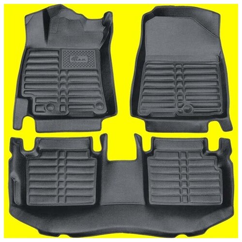 фото 5d коврики в салон kia cerato iv, 2018+. большие бортики и площадь. laji