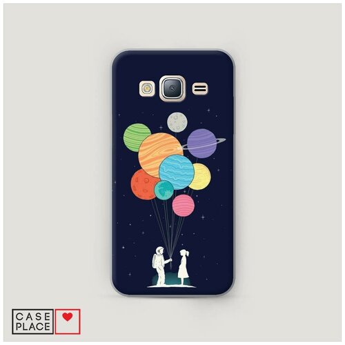 фото Чехол пластиковый samsung galaxy j3 2016 шарики-планеты case place