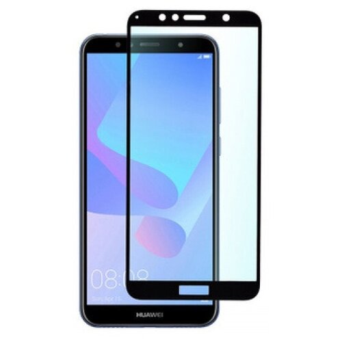 фото Защитное стекло для honor huawei y6 2018/honor 7c/7a pro (черное) чехлы и стекла