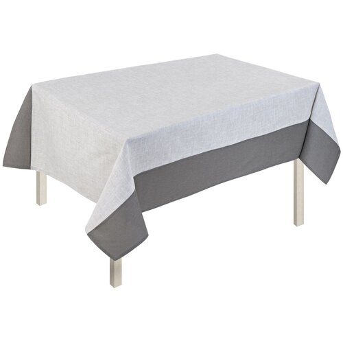 Скатерти ЗефирТекс Скатерть Linen grey combi, комби, серый (110х140 см,)