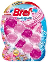 Bref туалетный блок Brilliance Gel Свежесть Дождя, 2 шт., 0.084 кг