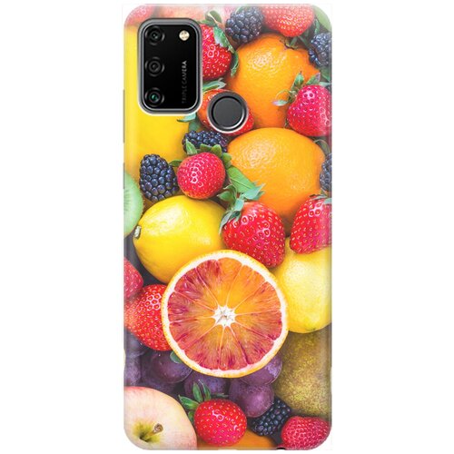 фото Re:pa накладка transparent для honor 9a с принтом "сочные фрукты"