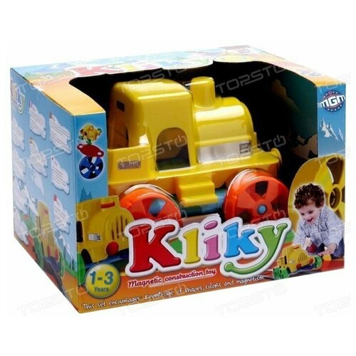 Магнитный конструктор Kliky Cubic Go Plastwood, (Train)