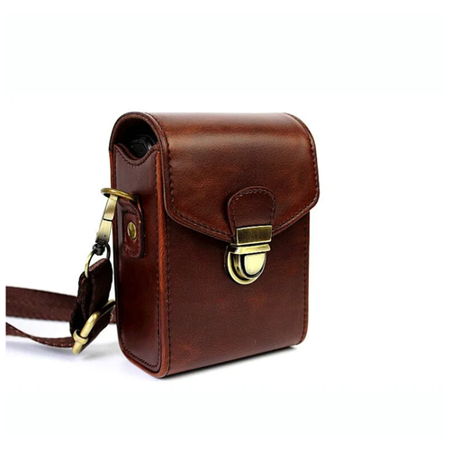 фото Сумка-кожух mypads из качественной импортной кожи ts-m175 для фотоаппарата canon digital ixus 850/900 ti/960/980 коричневого цвета