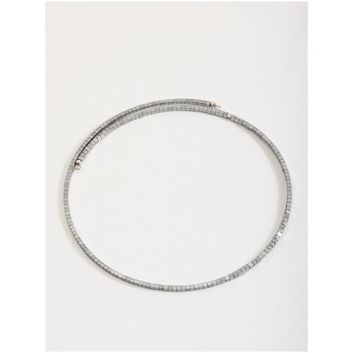 Чокер ЖемАрт, гематит, длина 43 см, серебряный чокер snow jewelry гематит длина 43 см серый