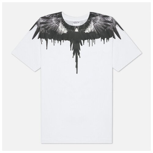 фото Мужская футболка marcelo burlon tar wings regular белый , размер xl