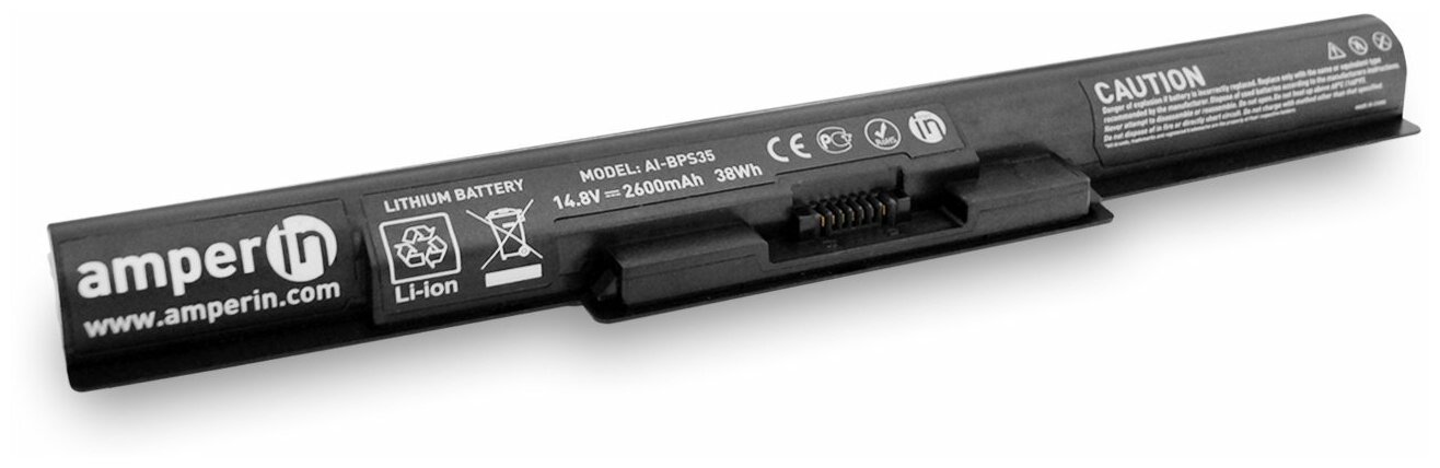 Аккумуляторная батарея Amperin для ноутбука Sony Vaio 15E SVF14 148V 2600mAh (38Wh) AI-BPS35