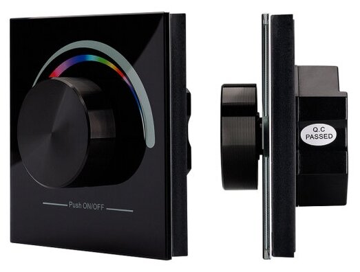 Панель Rotary SR-2836-RGB Black (3V, RGB,1зона) (Arlight, IP20 Пластик, 3 года)