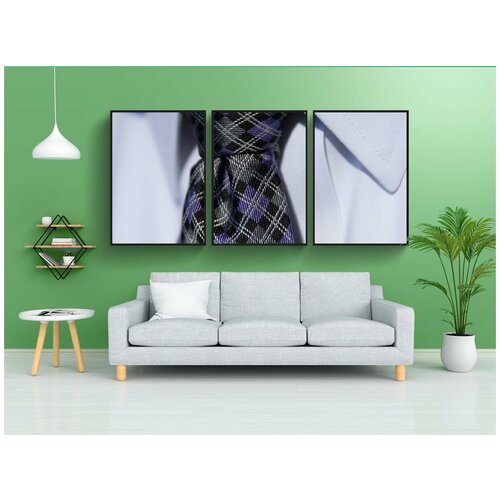 фото Набор модулных постеров для интерьера "галстук, подходить, бизнес" 60x90 см. в тубусе, без рамки lotsprints