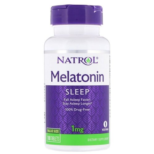 Таблетки Natrol Melatonin, 1 мг, 180 шт.